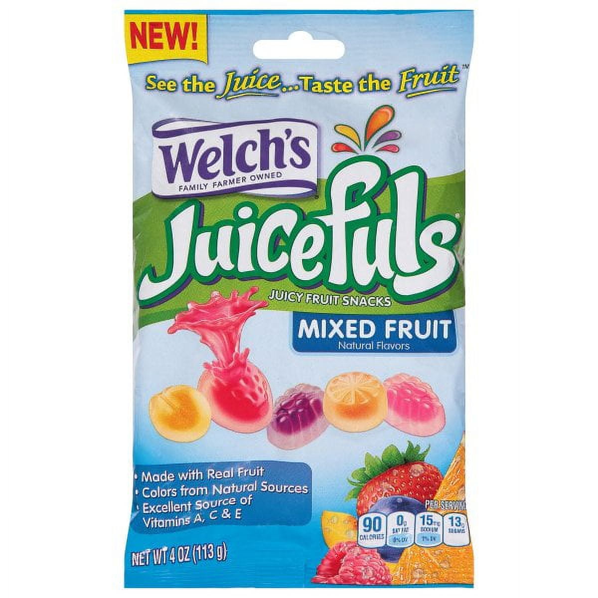Welch's Juicefuls Mixed Fruit Fruit Snacks 4oz