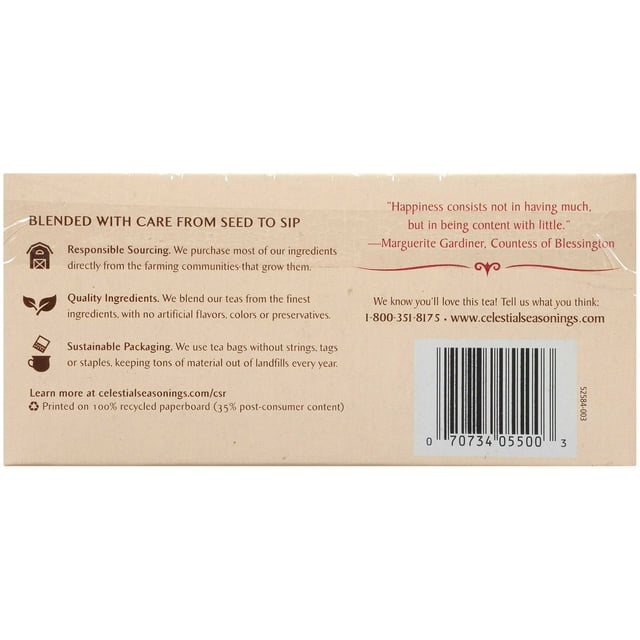 Celestial Seasonings Fruit Tea Sampler, Caffeine-Free Herbal Tea Bags, 18 Count