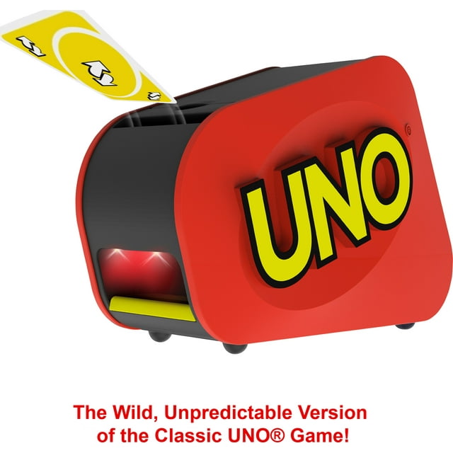 UNO Attack Card Game for Family Night with Card Launcher Featuring Lights and Sounds
