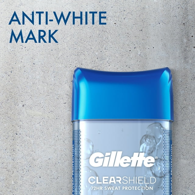 Gillette Antiperspirant Deodorant for Men, Clear Gel, Cool Wave, 0.5