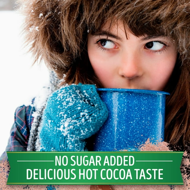 Swiss Miss No Sugar Added Milk Chocolate Flavored Hot Cocoa Mix, 8 Packets