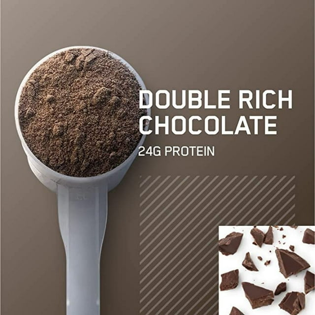 Optimum Nutrition Gold Standard 100% Whey, Double Rich Chocolate, Protein Powder, 22 Servings