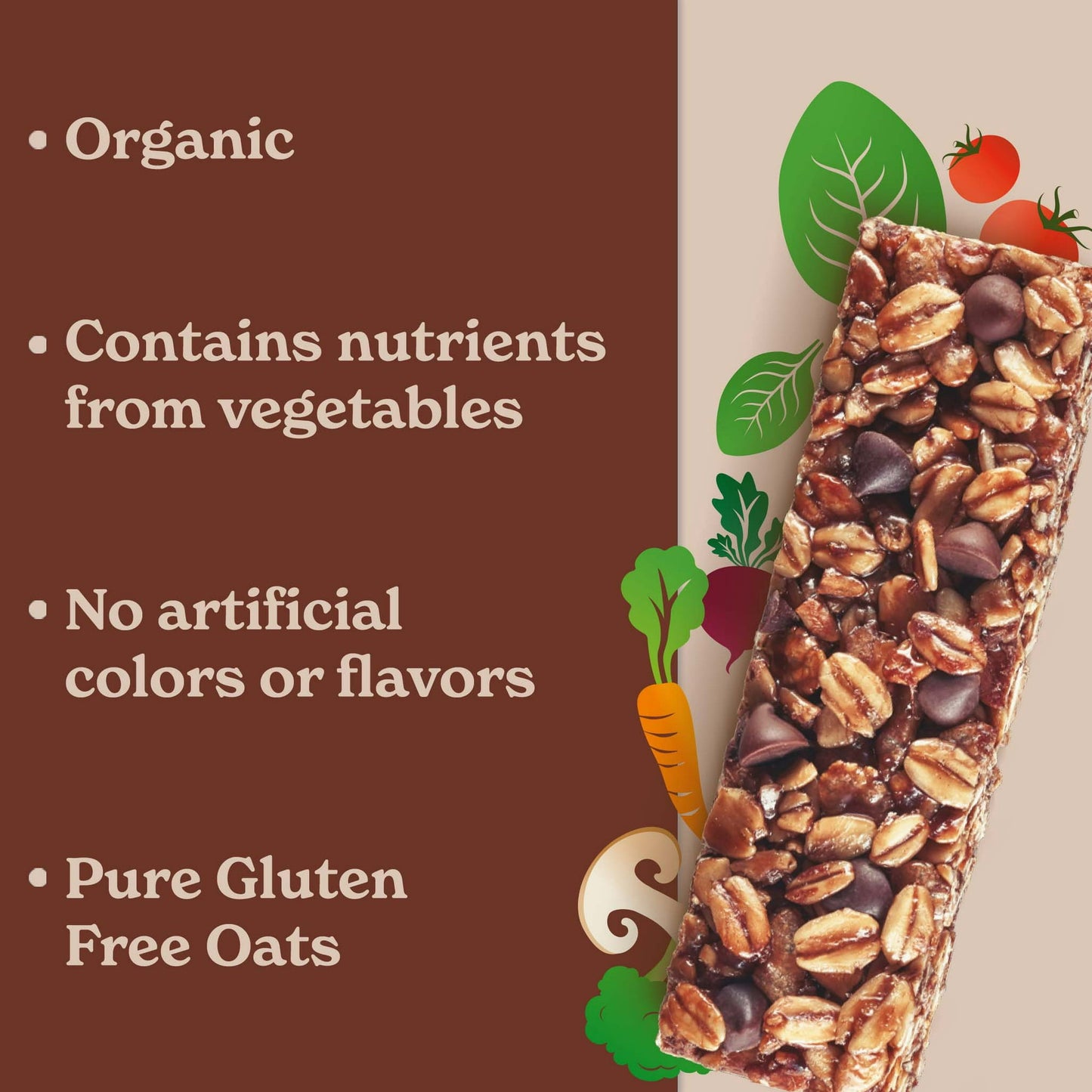 MadeGood Chocolate Chip Granola Bars, 6 Healthy Snack Bars, 0.85 oz Each