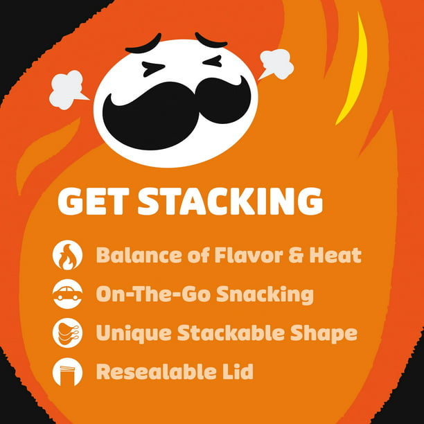Pringles Scorchin' Cheddar Potato Crisps Chips, 5.5 oz