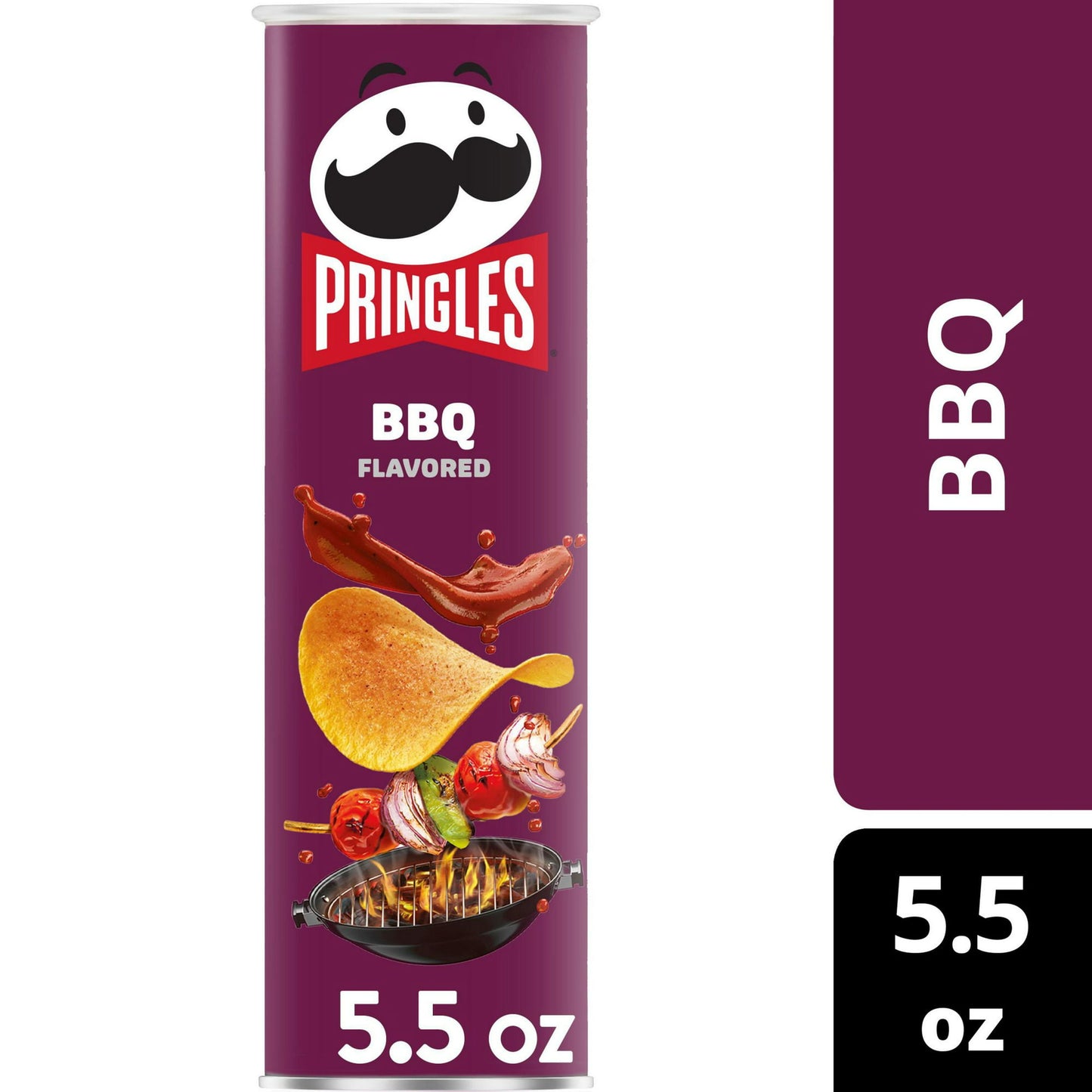 Pringles BBQ Potato Crisps Chips, 5.5 oz