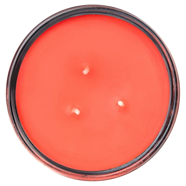 Mainstays Cranberry Mandarin Scented 3-Wick Glass Jar Candle, 11.5 oz.
