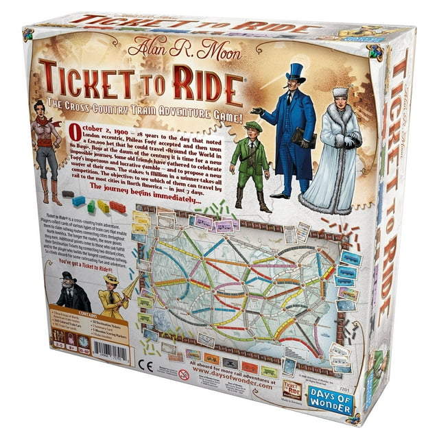 Ticket To Ride Strategy Board Game for ages 8 and up, from Asmodee
