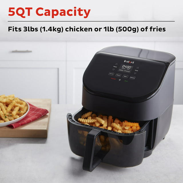 Instant Vortex 5 Qt Single Basket 4-in-1 Air Fryer Oven with Clearcook Window