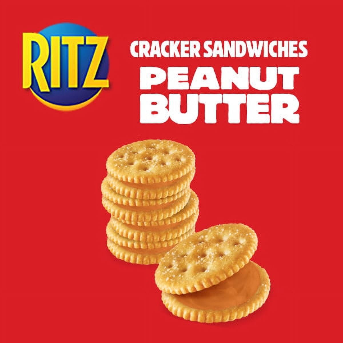 RITZ Peanut Butter Sandwich Crackers, 8 - 1.38 oz Packs