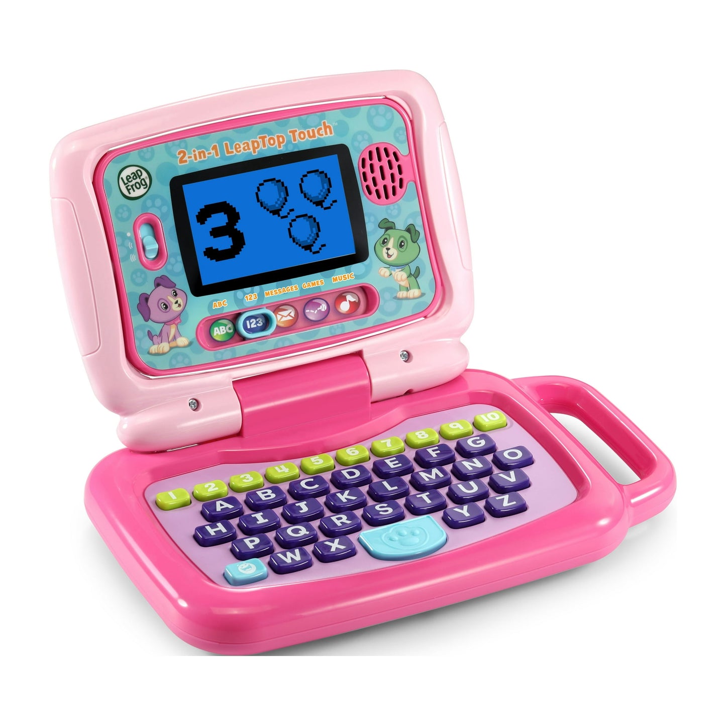 LeapFrog 2-in-1 LeapTop Touch for Toddlers, Electronic Learning System, Teaches Letters, Numbers