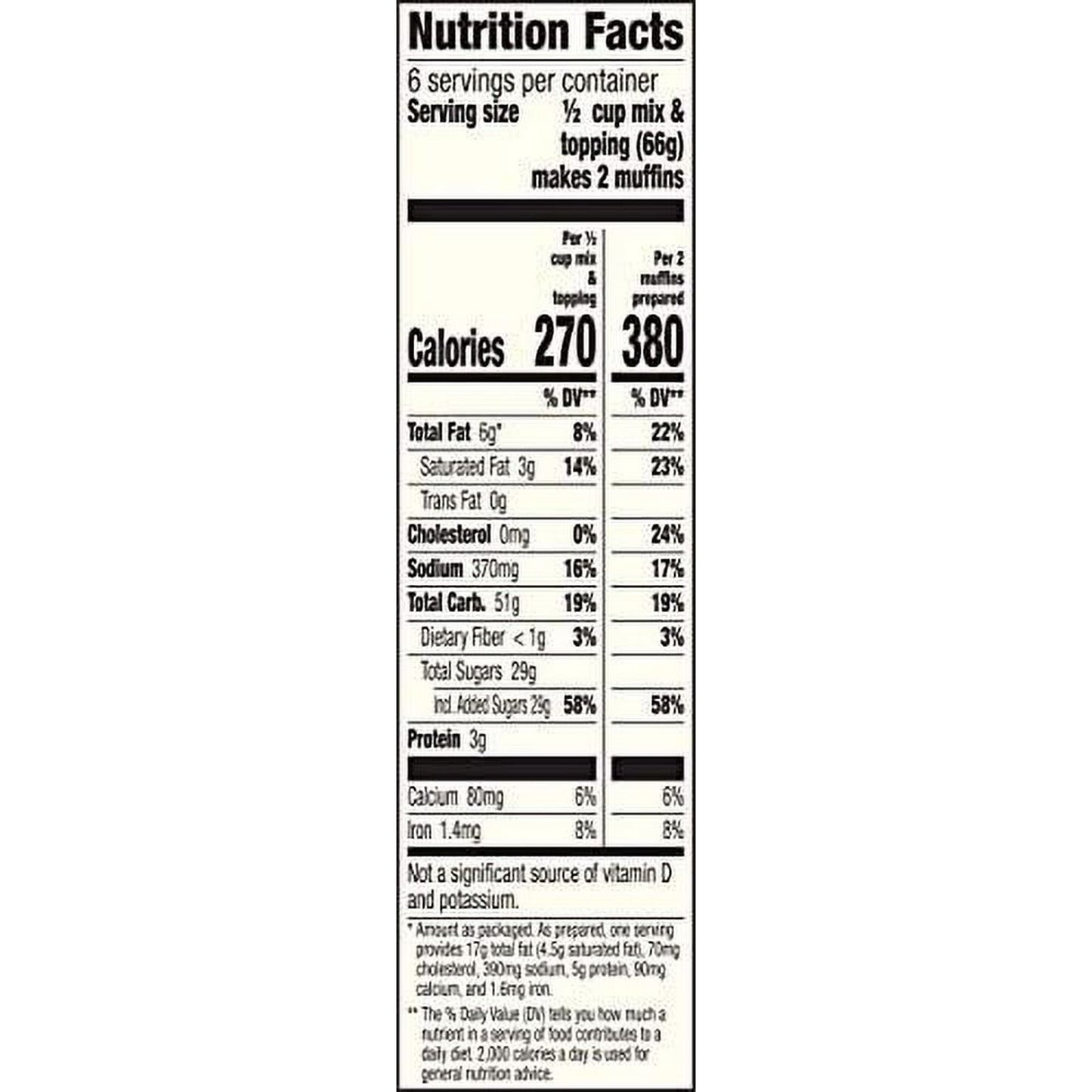 Betty Crocker Cinnamon Streusel Muffin and Quick Bread Mix, 13.9 oz.