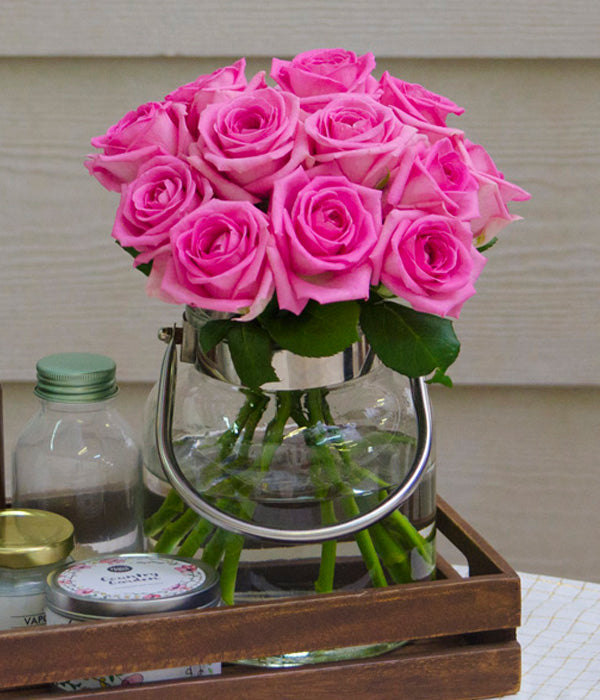 Joanne - One Dozen Long Stem Pink Roses