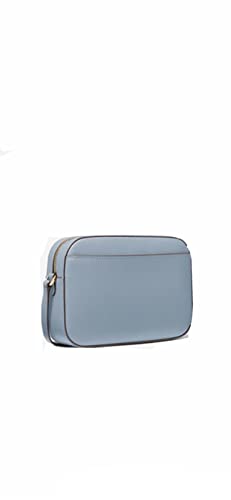 Michael Kors Jet Set Large Leather Crossbody Bag (Pale Blue)