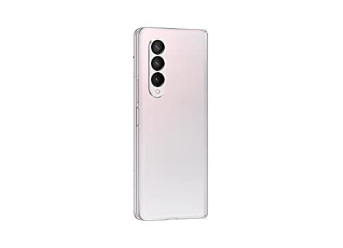 SAMSUNG Galaxy Z Fold 3 5G Cell Phone, Factory Unlocked 2-in-1 Android Smartphone Tablet, 256GB, 120Hz, Foldable Dual Screen, Under Display Camera, US Version, Phantom Silver