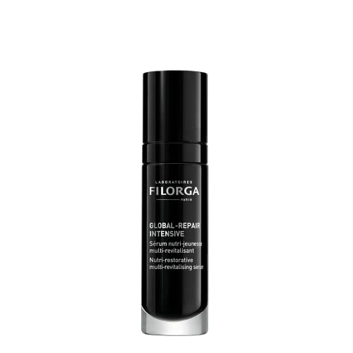 Filorga Global-Repair Intensive Anti Aging Face Serum, Skincare Treatment With Ceramides, Omegas, and Vitamins For Skin Firming, Wrinkle Reduction, and Complexion Evening, 1 fl. oz.