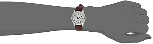 Timex T20041 Easy Reader 35mm Brown Leather Strap Watch