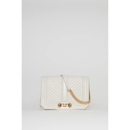 Rebecca Minkoff Chevron Love Quilted Crossbody Bag for Women – Versatile Women’s Crossbody Purse, Quality Leather Handbag for Women, Quilted Shoulder Bag, Chain Purse