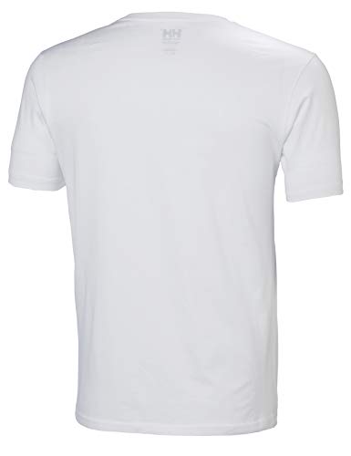 Helly Hansen Men's Standard HH Logo T-Shirt, 001 White, Medium