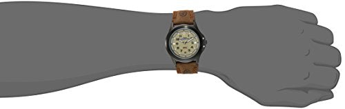 Timex Men's T47012 Expedition Metal Field Brown Leather Strap Watch
