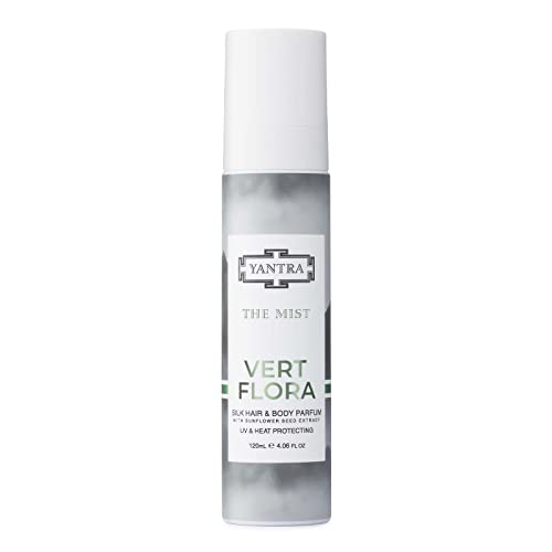 Yantra Beauty The Mist Silk Hair and Body Perfume - Hydrating Thermal Protector Fragrance - Texturizing, Conditioning Spray for Enhancing Volume, Bounce, and Shine - Light, Long Lasting 4.06 oz