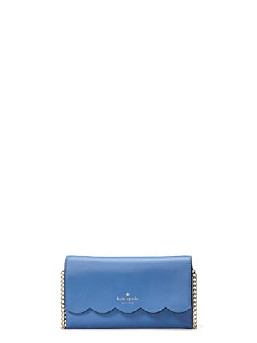 Kate Spade Gemma Wallet On Chain Leather Crossbody Bag Purse Handbag (Fresh Blueberry)
