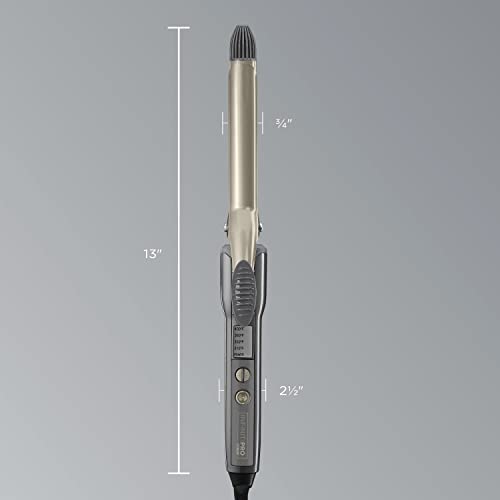 INFINITIPRO BY CONAIR Tourmaline 3/4-Inch Ceramic Curling Iron, ¾-inch barrel produces tight curls – for use on short to medium hair