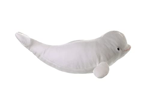 Wild Republic Beluga Whale Plush, Stuffed Animal, Plush Toy, Gifts for Kids, Cuddlekins, 21 inches , White