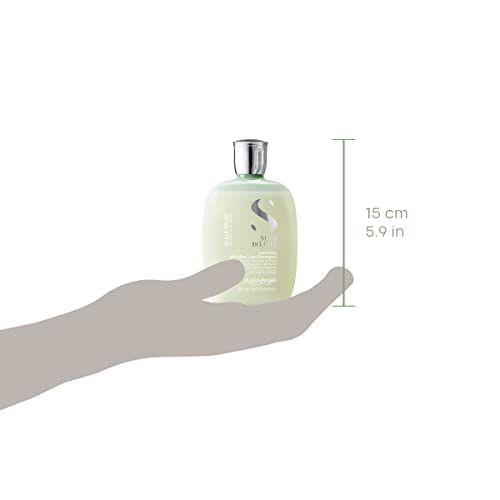 Alfaparf Milano Semi Di Lino Scalp Relief Low Shampoo for Sensitive Skin - Sulfate Free Shampoo - Soothes, Brings Comfort and Hydrates - Itch Relief - Professional Salon Quality - 8.45 Fl Oz