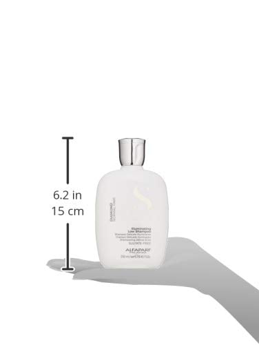 Alfaparf Milano Semi Di Lino Diamond Shine Illuminating Low Shampoo - Sulfate Free - For Normal Hair - Paraben and Paraffin Free - Safe on Color Treated Hair - Professional Salon Quality, 8.45 Fl Oz