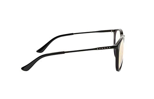 GUNNAR - Premium Gaming and Computer Glasses - Blocks 35% Blue Light - Menlo, Onyx, Clear Tint