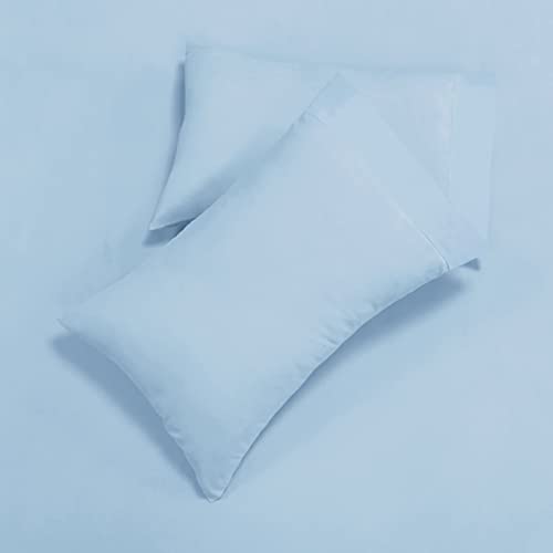 Mejoroom Queen Sheet Set - Hotel Luxury 1800 Sheets and Pillowcase Sets - Extra Soft Bed Sheets - Deep Pocket Fitted Sheet Hypoallergenic, Wrinkleand Breathable, Fade Resistant - 4 Piece (Queen,Lake Blue)