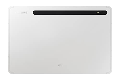 SAMSUNG Galaxy Tab S8 Android Tablet, 11” LCD Screen, 128GB Storage, Qualcomm Snapdragon, S Pen Included, All-Day Battery Ultra Wide Camera, DeX Productivity, Silver