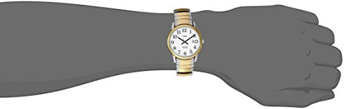 Timex Men's T2H311 Easy Reader 35mm Two-Tone Stainless Steel Expansion Band Watch
