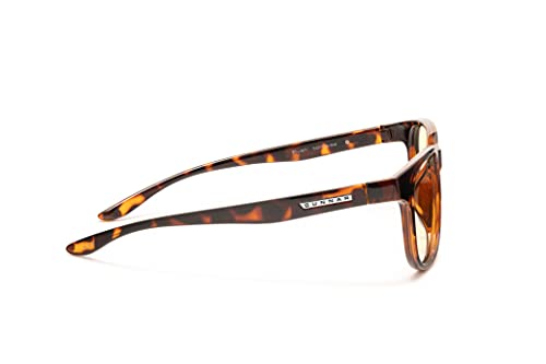 GUNNAR - Premium Gaming and Computer Glasses for Kids (age 12+) - Blocks 65% Blue Light - Rush, Tortoise, Amber Tint