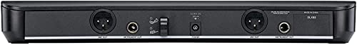 Shure BLX288/PG58 Wireless Microphone System for Two Performers with BLX88 Dual Channel Receiver and Two BLX2 Handheld Transmitters with PG58 Mic Capsules for Lead and Backup Vocals - H9 Band