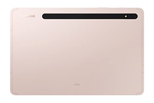 SAMSUNG Galaxy Tab S8 Android Tablet, 11” LCD Screen, 256GB Storage, Qualcomm Snapdragon, S Pen Included, All-Day Battery Ultra Wide Camera, DeX Productivity, Pink Gold