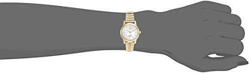 Timex Women's T2M827 Essex Avenue Gold-Tone Stainless Steel Expansion Band Watch