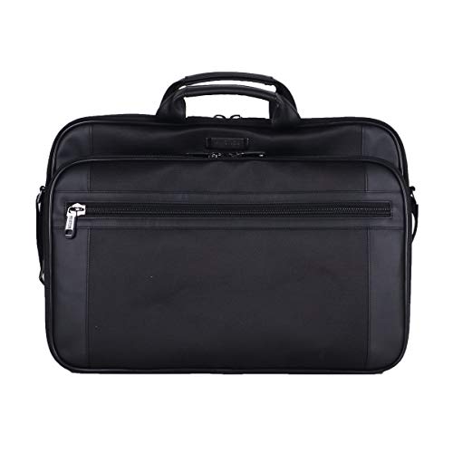 Kenneth Cole Reaction 18.4' Slim Top Zip Laptop Portfolio Laptop Bag, Black