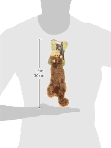 Best Pet Supplies 2-in-1 Stuffless Squeaky Dog Toys with Soft, Durable Fabric for Small, Medium, and Large Pets, No Stuffing for Indoor Play, Supports Active Biting and Play - Monkey, Small