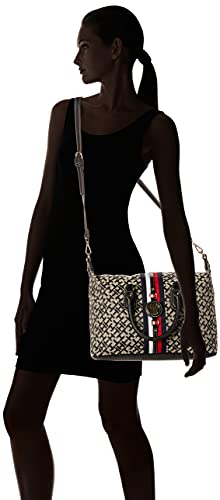 Tommy Hilfiger Jaden Satchel Crossbody Bag, Black/Alpaca