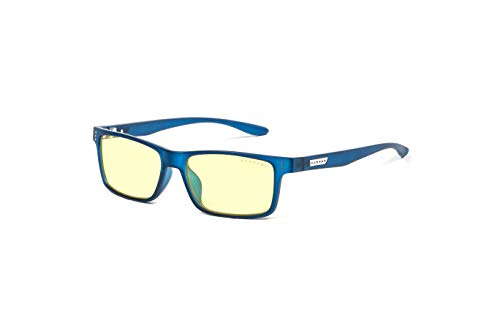 GUNNAR - Premium Gaming and Computer Glasses for Kids (age 12+) - Blocks 65% Blue Light - Cruz, Navy, Amber Tint