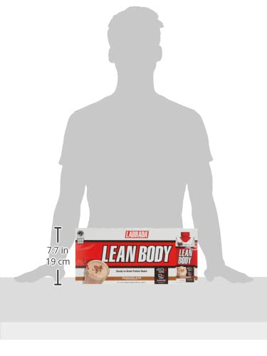 Lean Body Ready-to-Drink Chocolate Protein Shake, 40g Protein, Whey Blend, 0 Sugar, Gluten Free, 22 Vitamins and Minerals, LABRADA, 17 Fl Oz (Pack of 12)