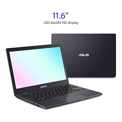 ASUS Vivobook Laptop L210 11.6' Ultra Thin Laptop, Intel Celeron N4020 Processor, 4GB RAM, 128GB eMMC Storage, Windows 11 Home in S Mode with One Year of Office 365 Personal, L210MA-DS04