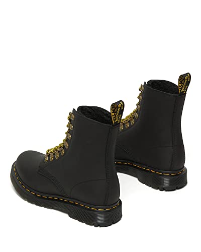 Dr. Martens Women's 1460 Pascal Fashion Boot, Black Snowplow WP, 10