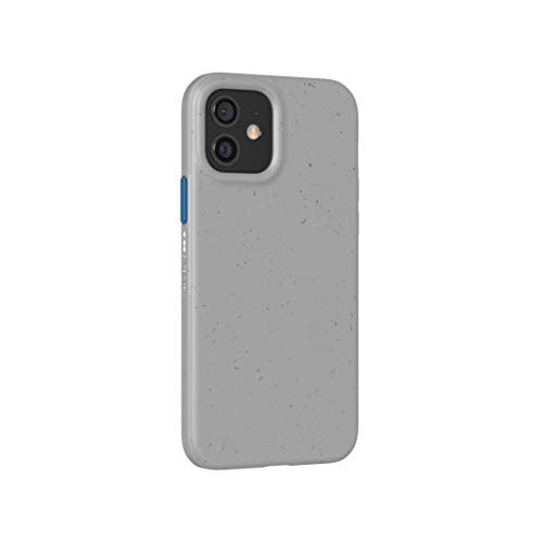 tech21 Eco Slim Phone Case for Apple iPhone 12 and 12 Pro 5G with 10 ft. Drop Protection, Mushroom Grey