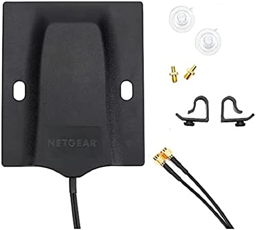 NETGEAR Omnidirectional MIMO Antenna (600451) - Boosts Performance of Internal Antennas, Compatible with M5 (MR5200) and M6 (MR6150) Hotspot Routers, Includes 2 TS-9 and 2 SMA Connectors