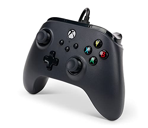 PowerA Wired Controller for Xbox Series X|S - Black, gamepad, video game controller, gaming controller, works with Xbox One and Windows 10/11
