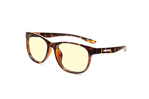 GUNNAR - Premium Gaming and Computer Glasses for Kids (age 12+) - Blocks 65% Blue Light - Rush, Tortoise, Amber Tint