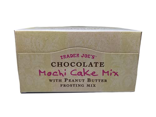 Trader Joe's Chocolate Mochi Cake Mix with Peanut Butter Frosting Mix Gluten Free (Pack of 1)