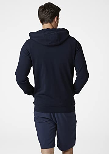 Helly Hansen Men's Standard HH Logo Full Zip Hoodie, 597 Navy, Small